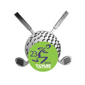 Magnetic Crossed Clubs Removable Ball Marker